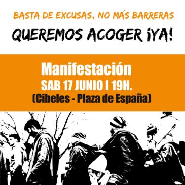 17J, Manifestación #QueremosAcogerYa